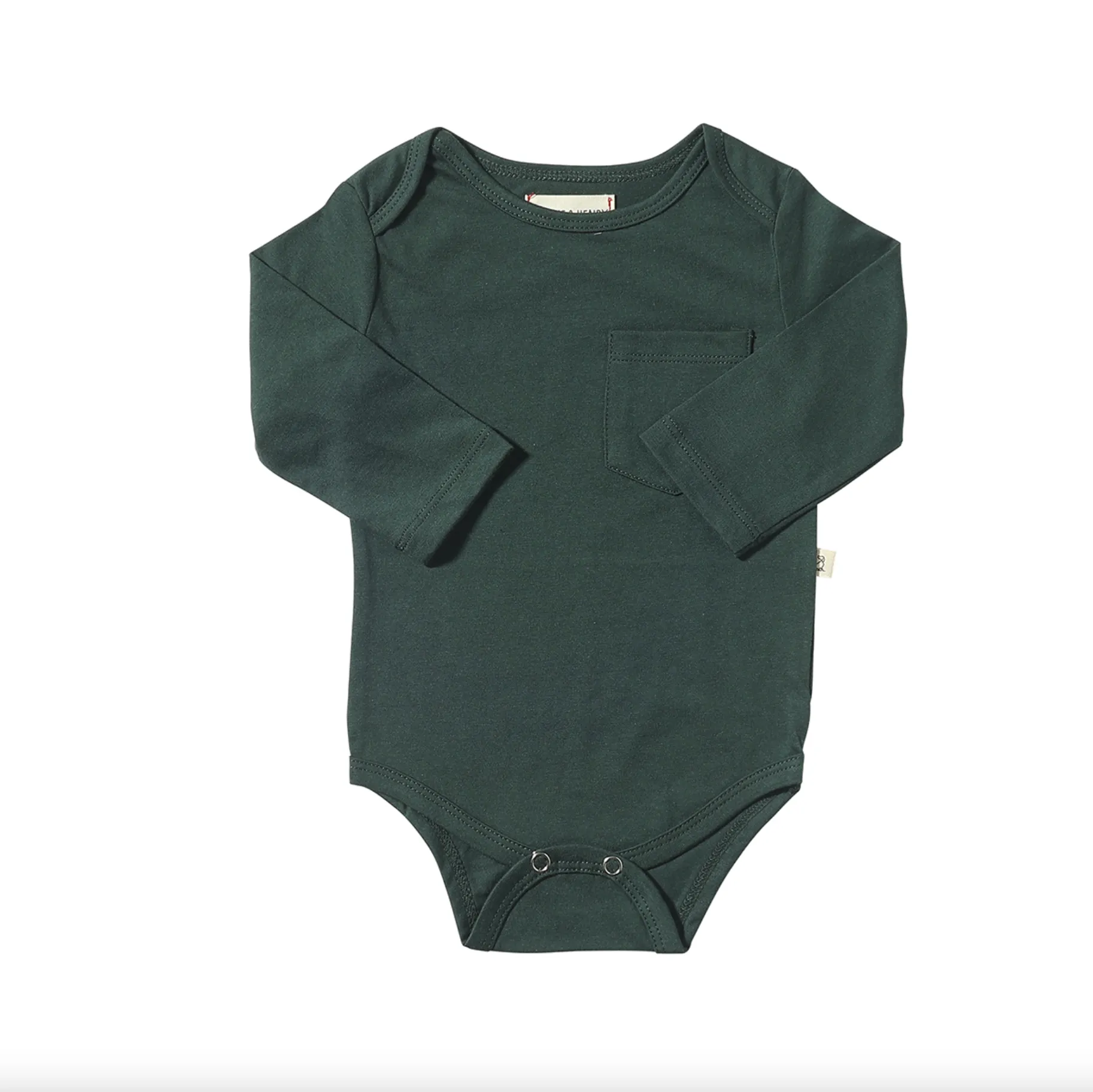 Me & Henry Solid Green Tellico Onesie