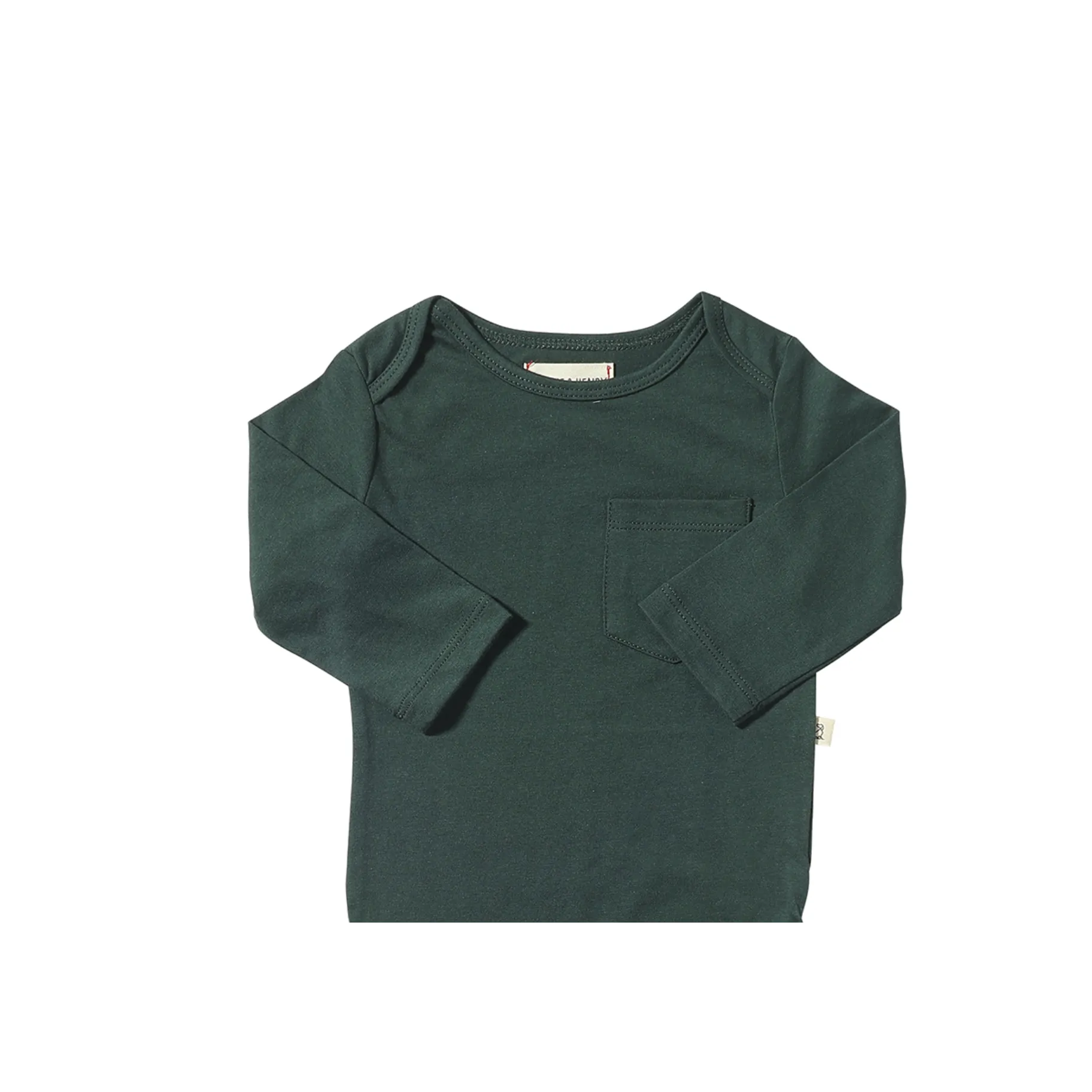 Me & Henry Solid Green Tellico Onesie