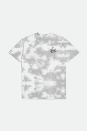 Men's Crest II Standard T-Shirt - Silver/white Cloud Wash
