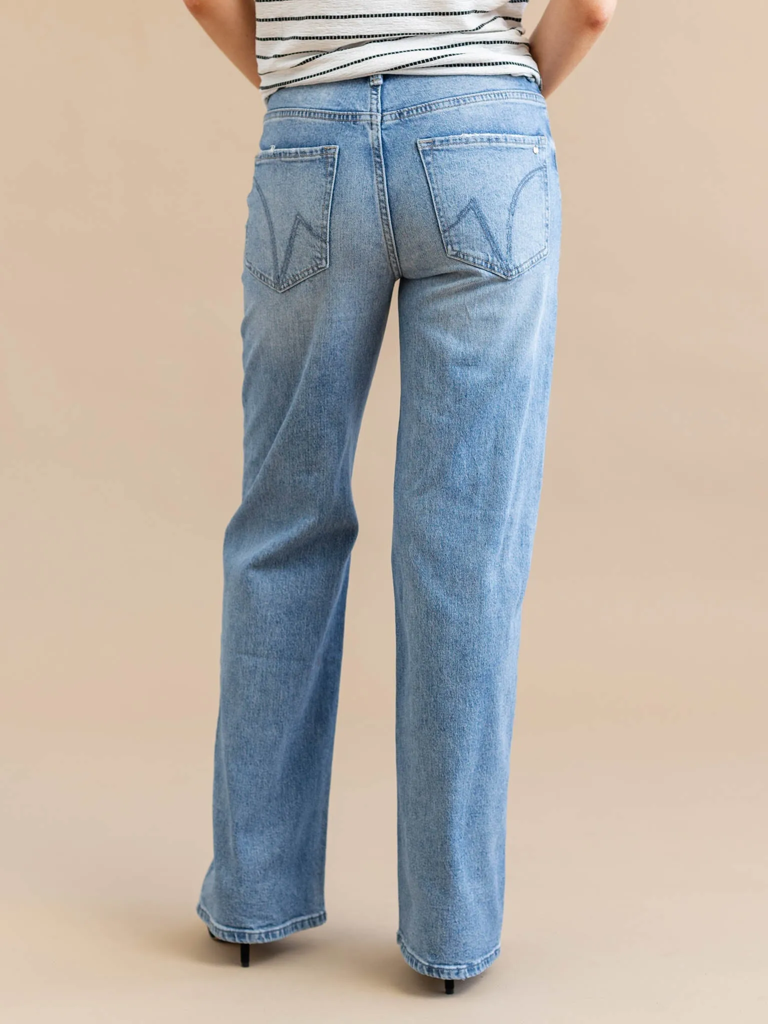 MICA Penn Blue Super High Rise Wide Leg
