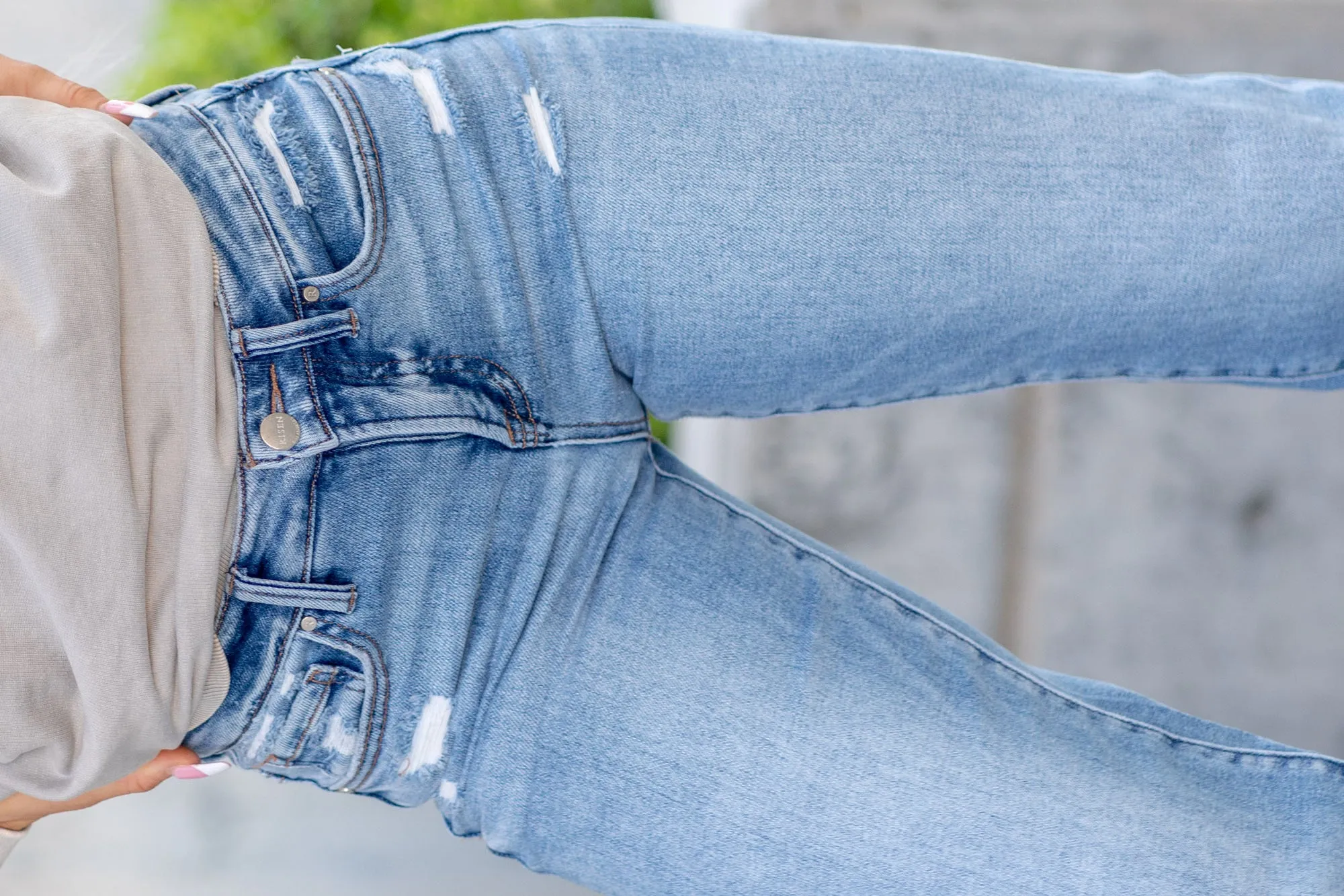 Mindy Mid Rise Wide Leg Jeans