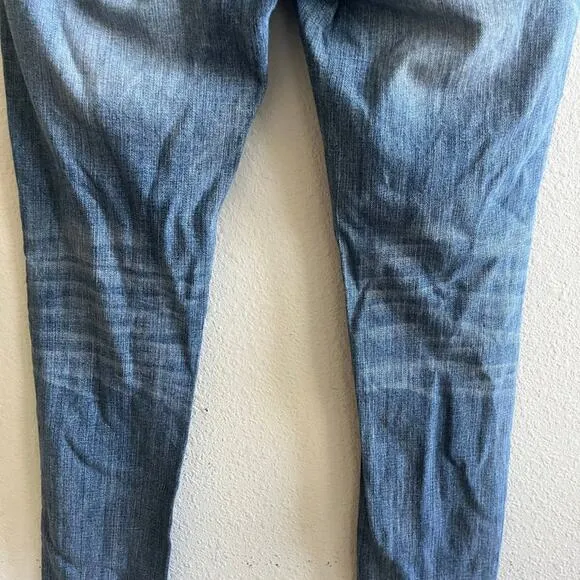 Miss Me Medium Wash Angel Wing Sparkly Skinny Jeans Size 28 Style JE533052L