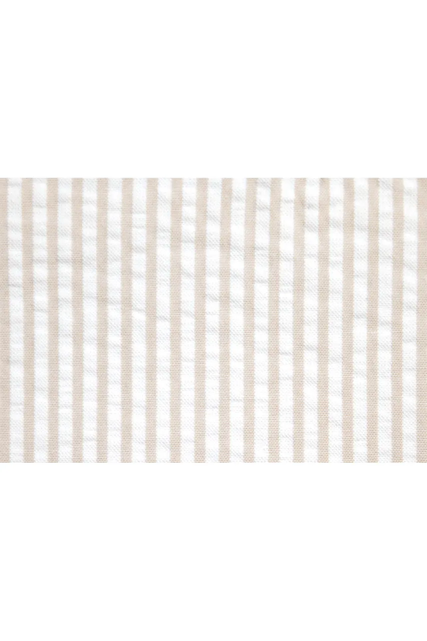 Monterey Cotton Seersucker Shorts - Tan