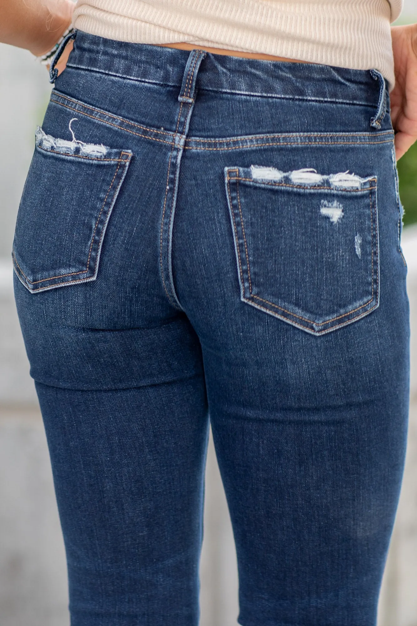 Monumentally Mid Rise Ankle Skinny