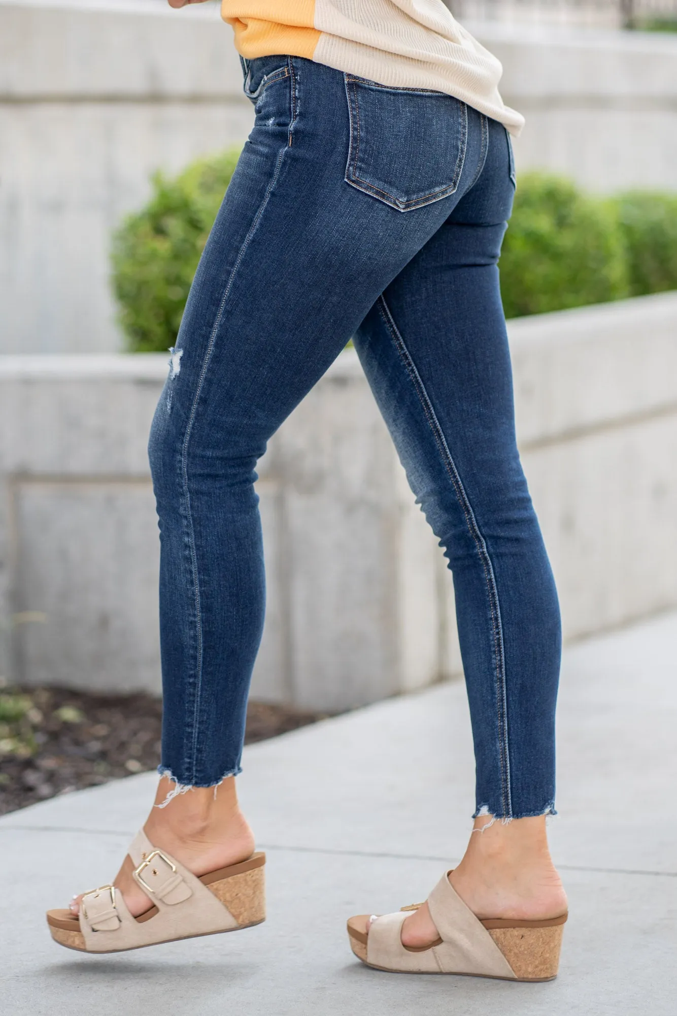 Monumentally Mid Rise Ankle Skinny