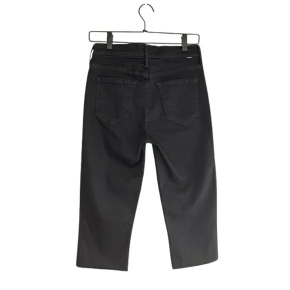 Mother Rascal Knicker Fray High Waisted Capri Jean Sz 31