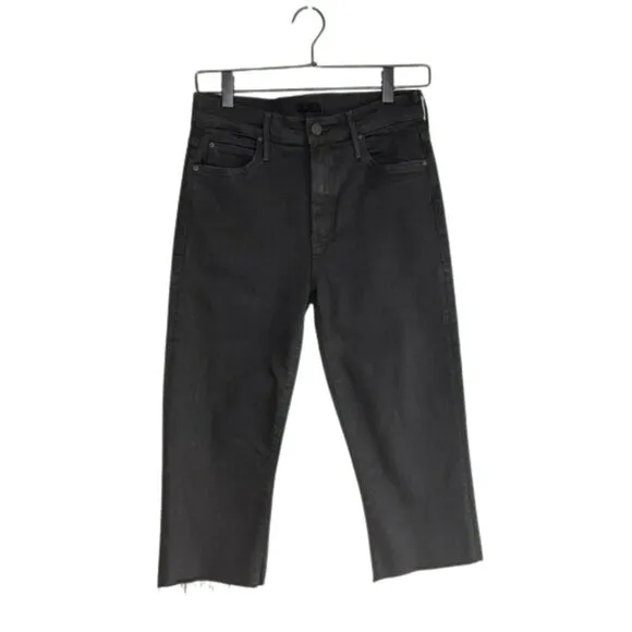 Mother Rascal Knicker Fray High Waisted Capri Jean Sz 31