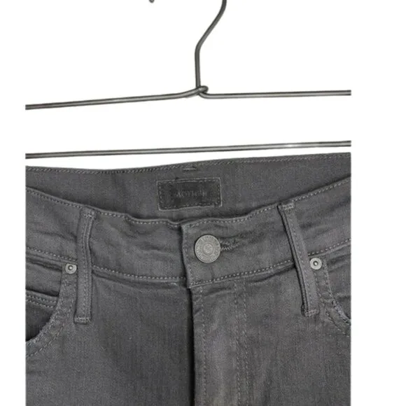 Mother Rascal Knicker Fray High Waisted Capri Jean Sz 31