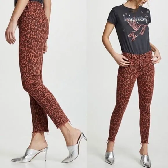 MOTHER Hi Waist The Looker Fray Jeans
