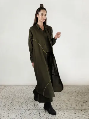 Movement Olive Overlay Shirt