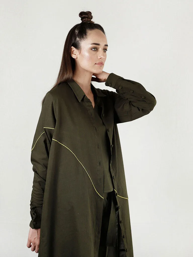 Movement Olive Overlay Shirt