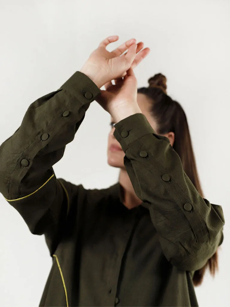 Movement Olive Overlay Shirt