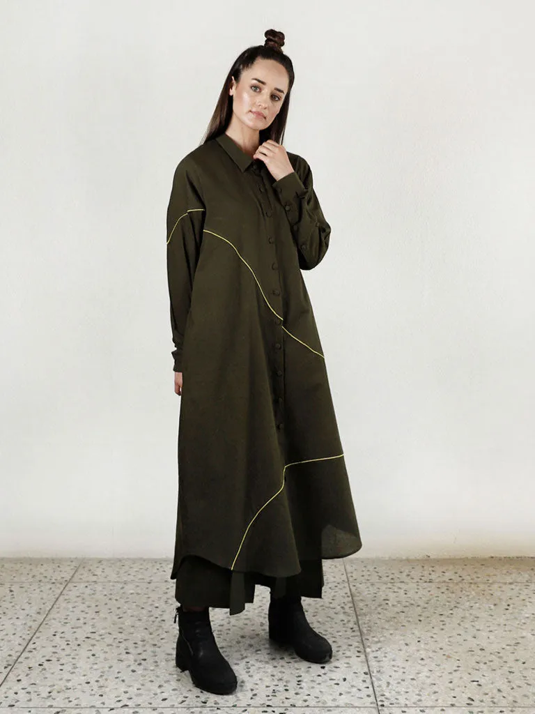 Movement Olive Overlay Shirt