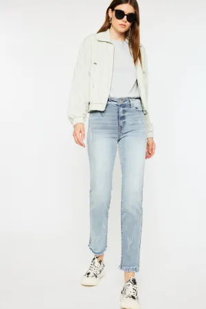 Muffy High Rise Straight Leg Jeans