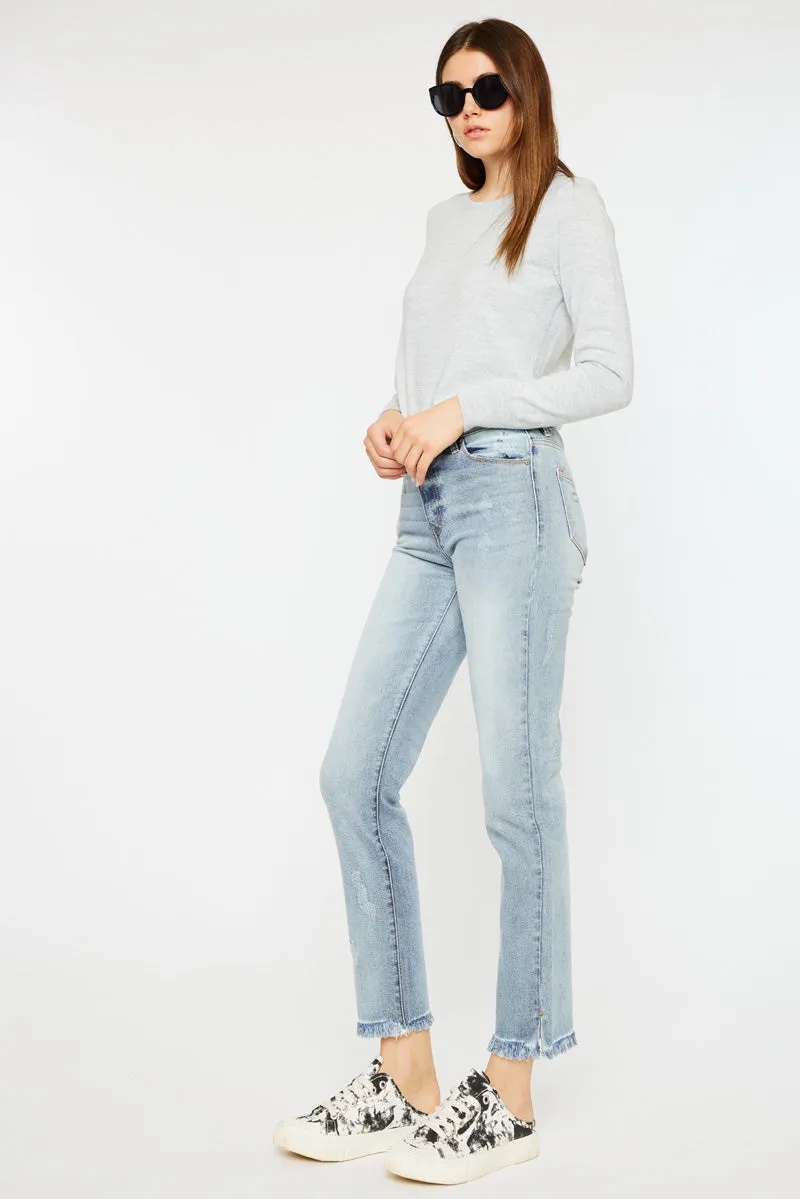 Muffy High Rise Straight Leg Jeans