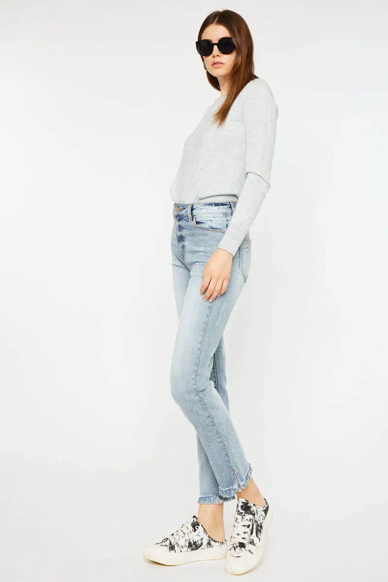Muffy High Rise Straight Leg Jeans