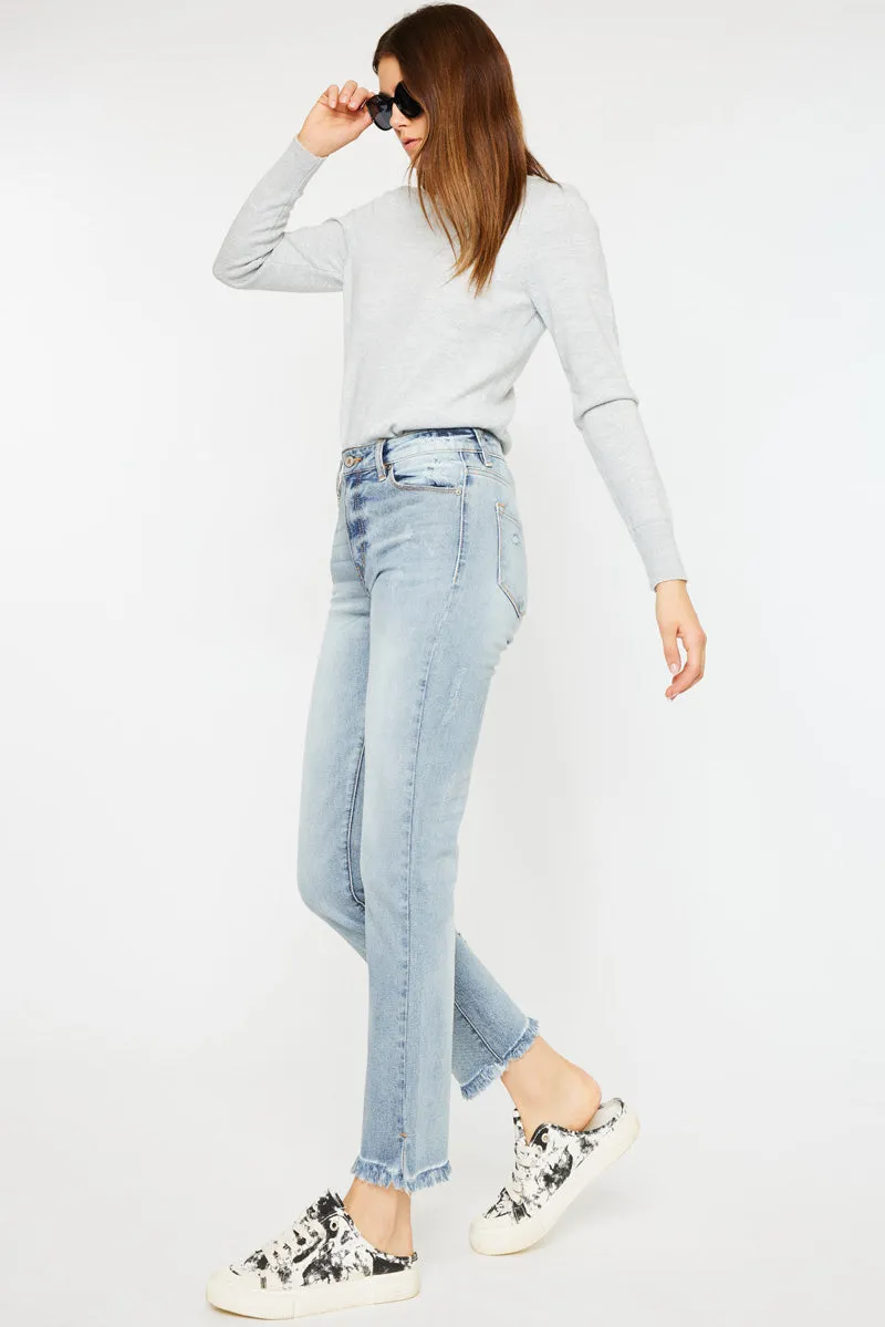 Muffy High Rise Straight Leg Jeans