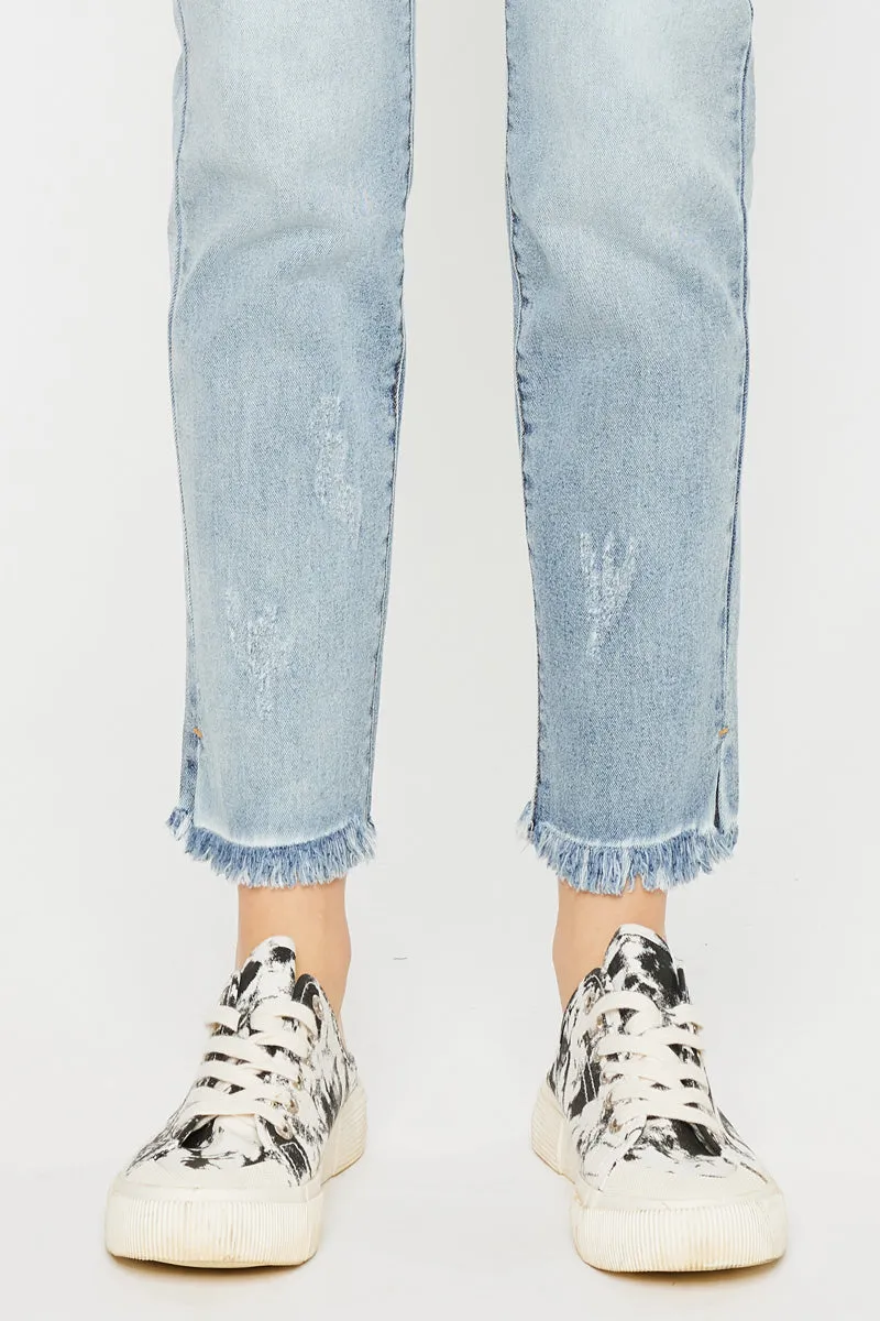 Muffy High Rise Straight Leg Jeans