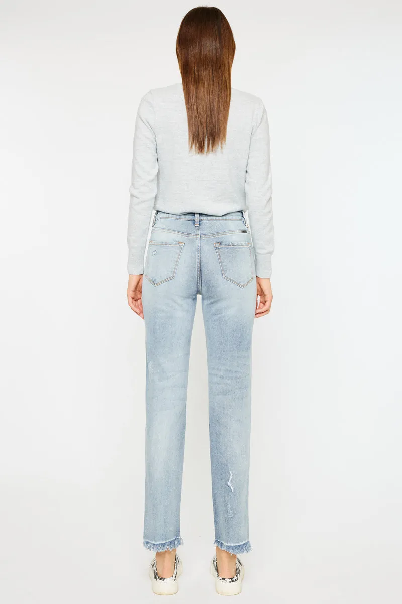 Muffy High Rise Straight Leg Jeans