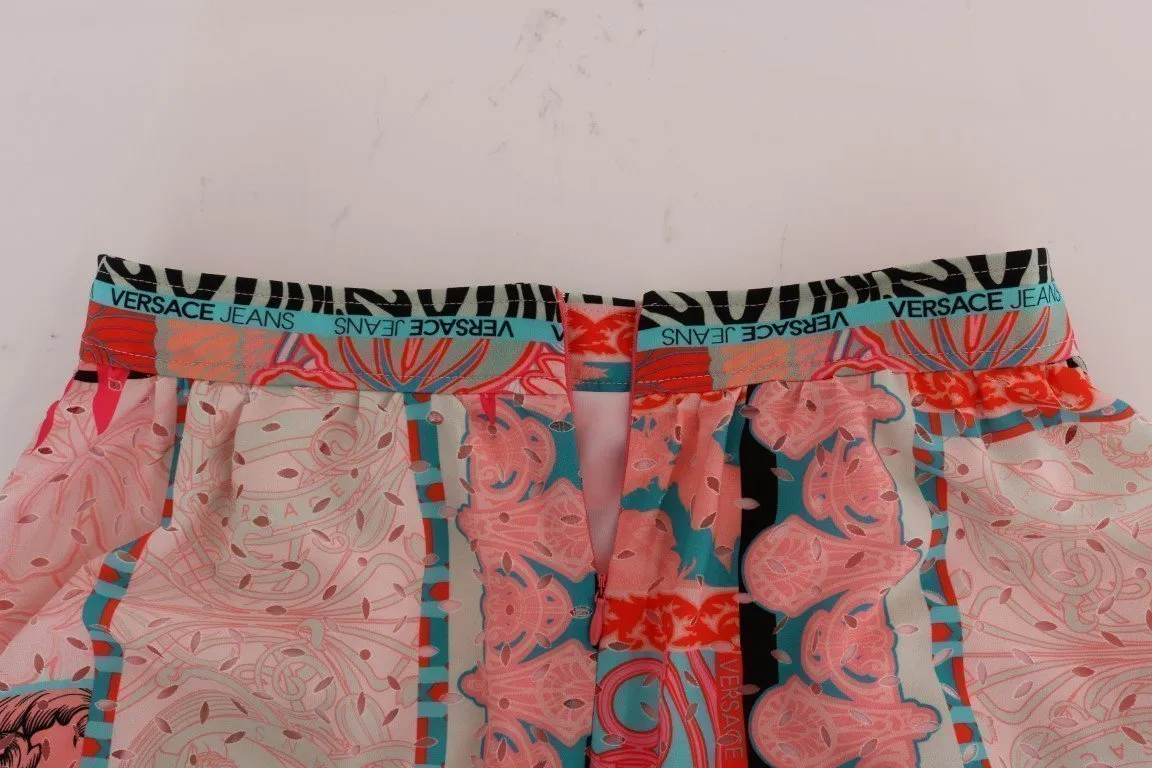 Multicolor High Waist A-line Shift Skirt