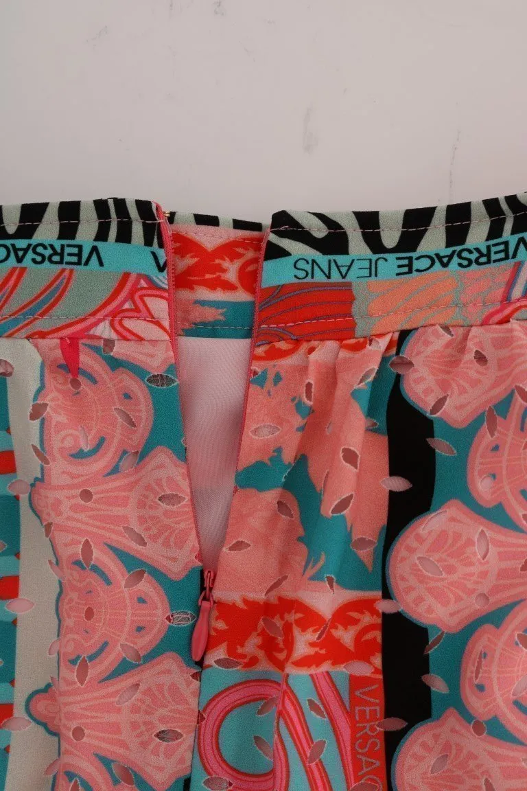 Multicolor High Waist A-line Shift Skirt