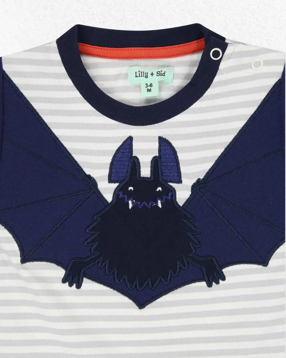 Multicoloured Bat Applique Top