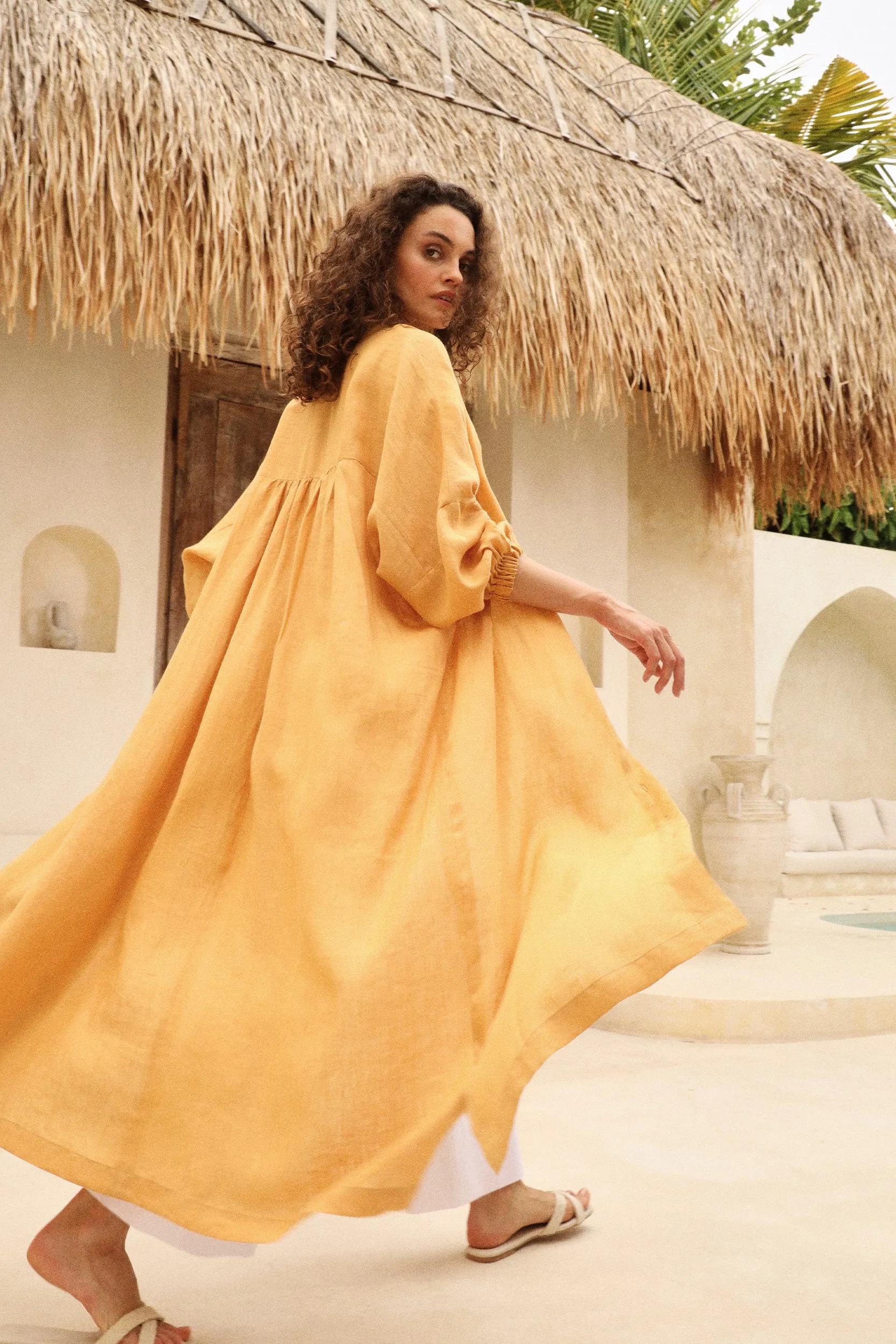 Naples Shirt Dress (Sunset)