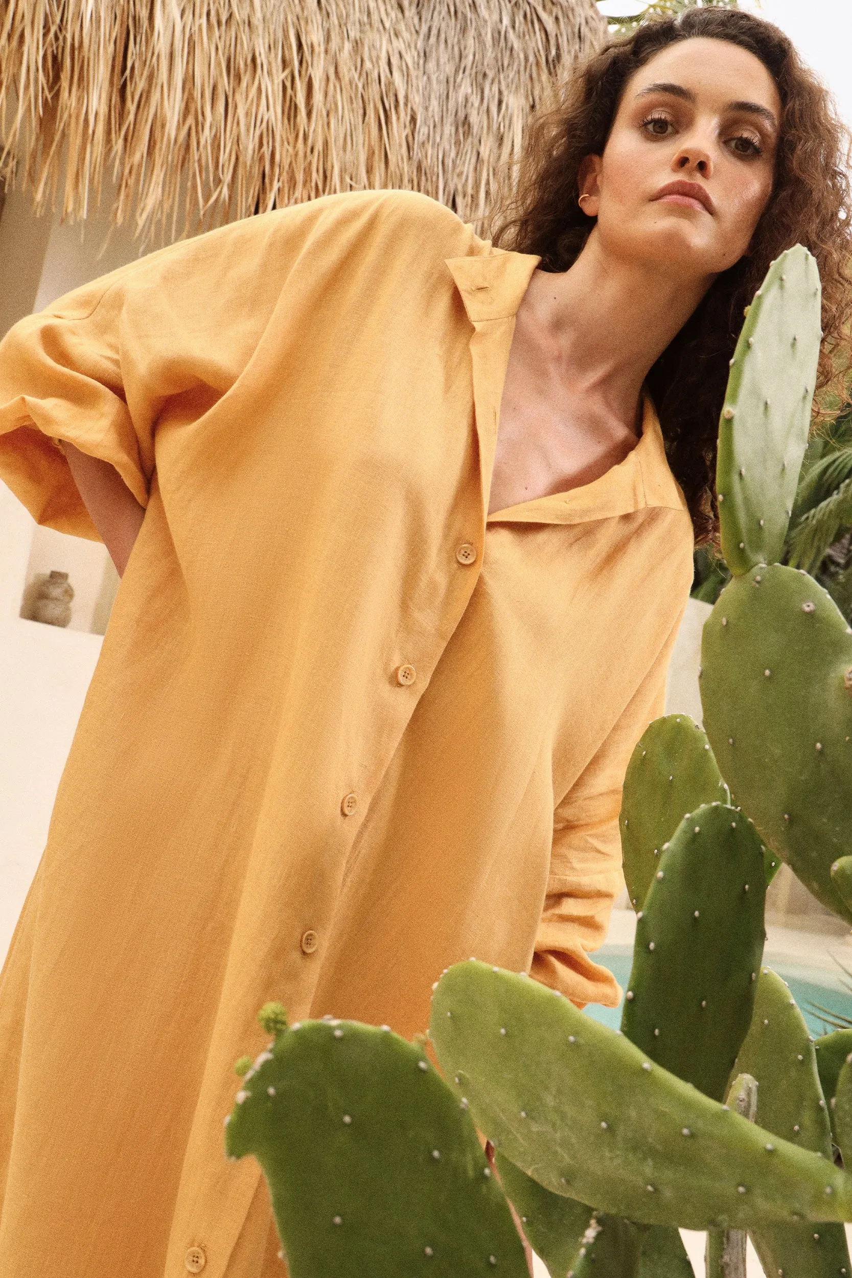 Naples Shirt Dress (Sunset)