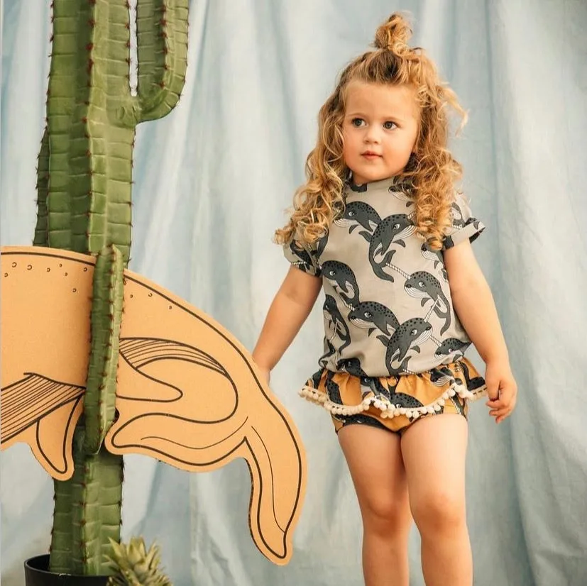Narwhal Yellow Bloomers