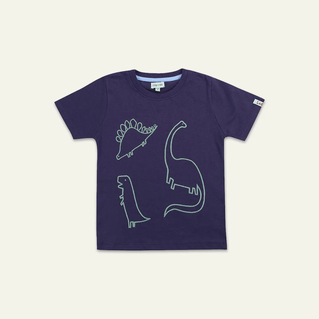 Navy Dinosaur Print T-Shirt
