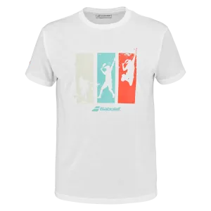 NEU - Babolat Padel Cotton Tee weiß
