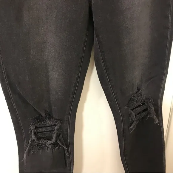 *New* L’AGENCE Cupertino charcoal black distressed high rise skinny jeans