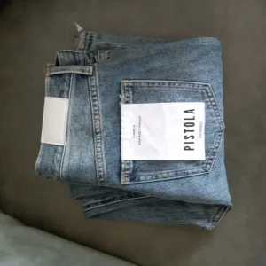 NEW PISTOLA Charlie Straight Leg Jeans High Rise Distressed  Size 25