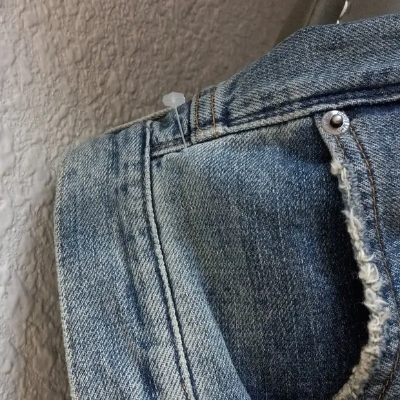 NEW PISTOLA Charlie Straight Leg Jeans High Rise Distressed  Size 25
