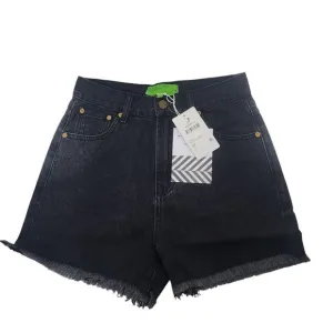NEW Sandrine Rose Free People Jean Short Shorts Women's Size 24 Denim Black Wash