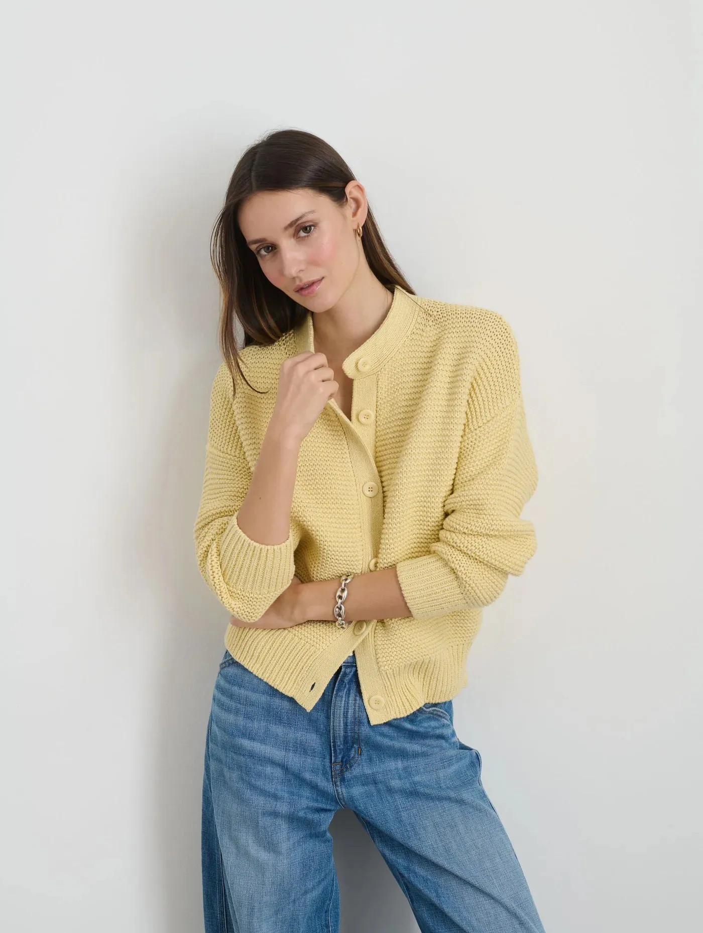 Nico Cardigan in Cotton - Butter