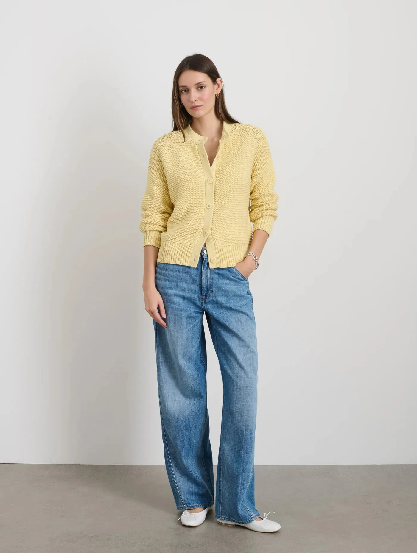 Nico Cardigan in Cotton - Butter