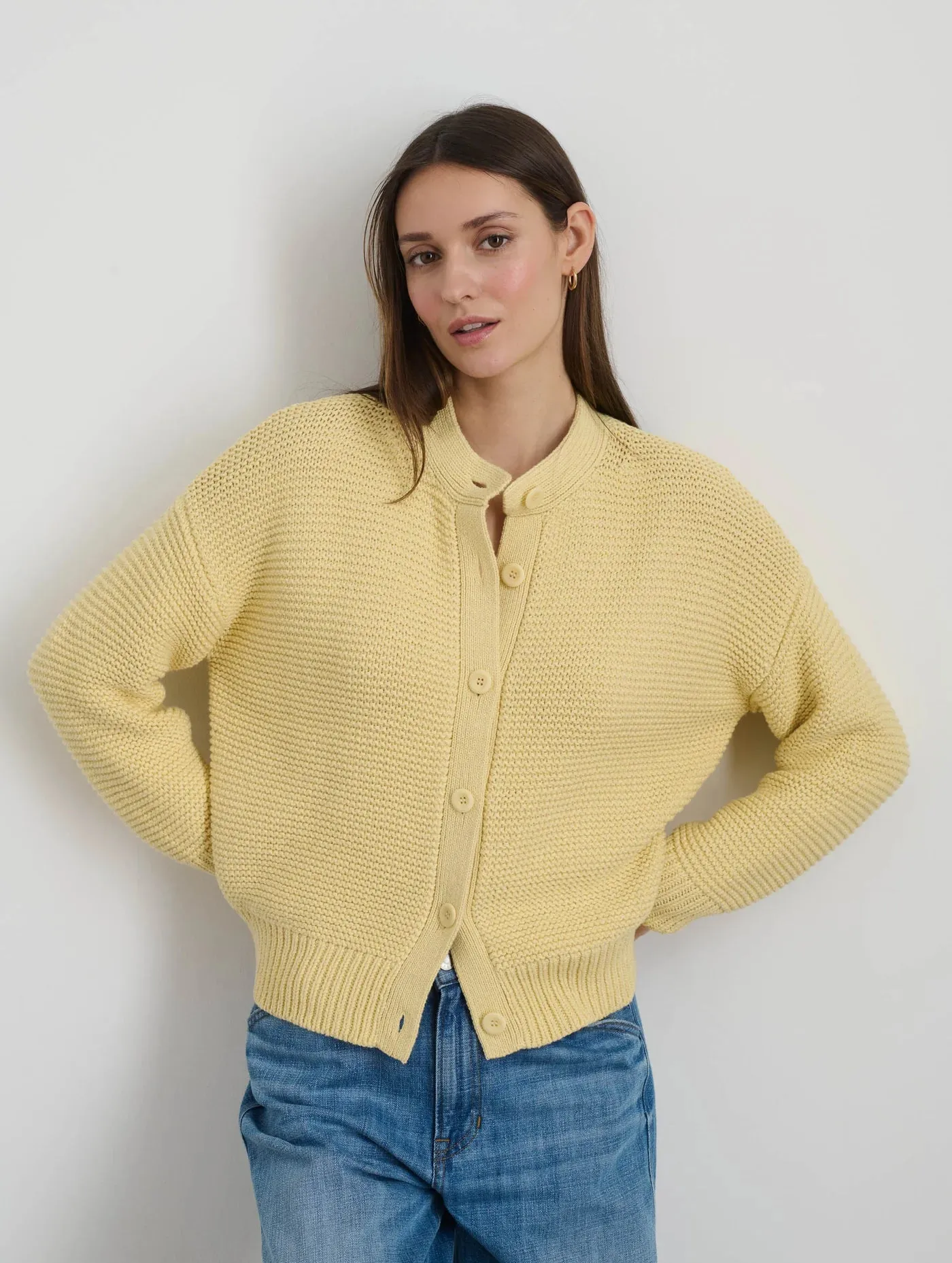 Nico Cardigan in Cotton - Butter