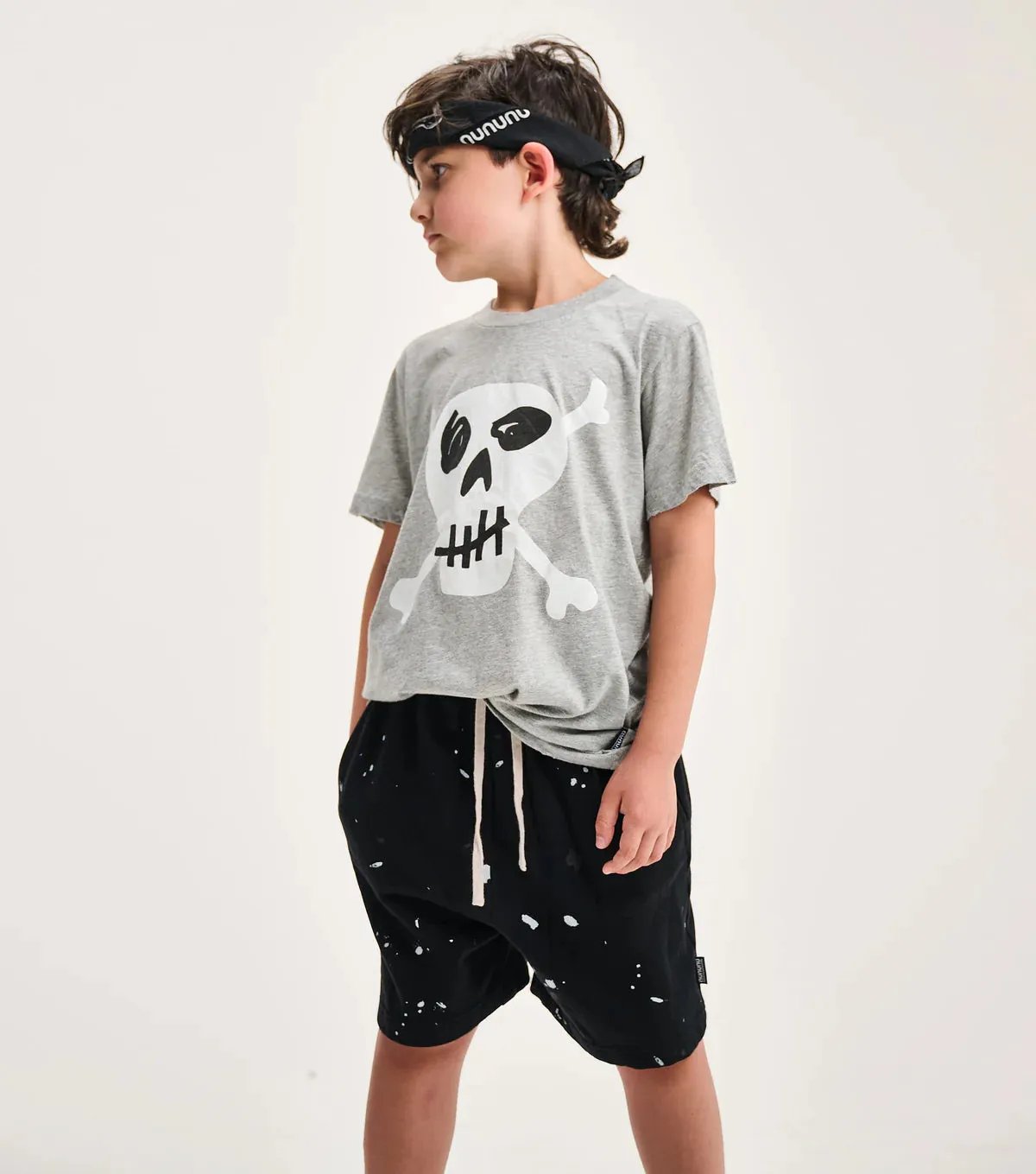 nununu- Mono Splash Sweat shorts (black)
