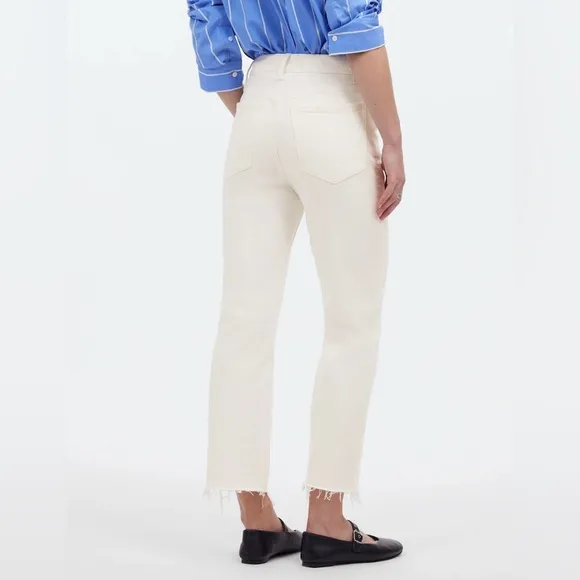 NWOT Madewell 90’s Straight Crop Jeans