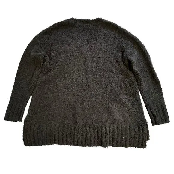 NWOT Show Me Your Mumu Hug Me Sweater ~Black Fuzzy Knit Oversized XS