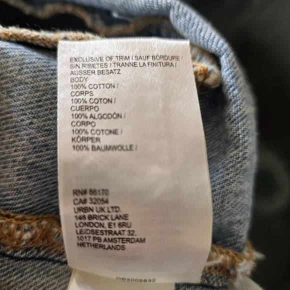NWT Anthropologie Pilcro Pitched Micro Denim Shorts, Size 29