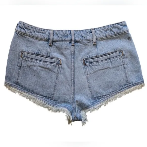 NWT Anthropologie Pilcro Pitched Micro Denim Shorts, Size 29