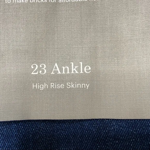 NWT Everlane High Rise Skinny Stretch Ankle Jeans Sz 23