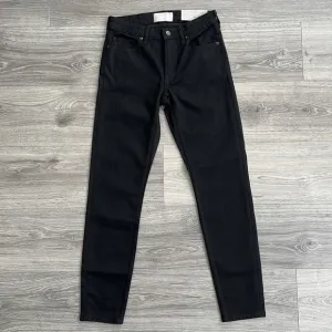 NWT EVERLANE Mid Rise Skinny Jeans Womens Sz. 24 True Black Classic 90s Grunge