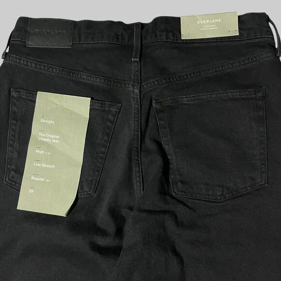 NWT Everlane The Original Cheeky Jean Womens 29 Coal Black