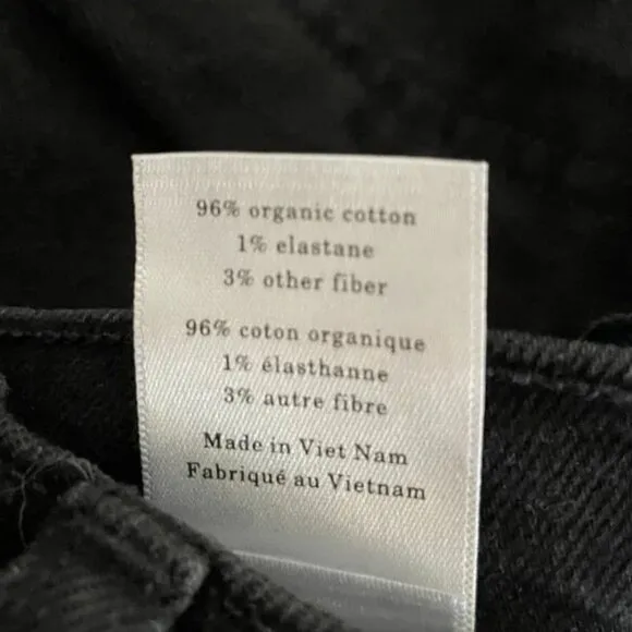 NWT Everlane The Way High Jean 28 Short Coal Black