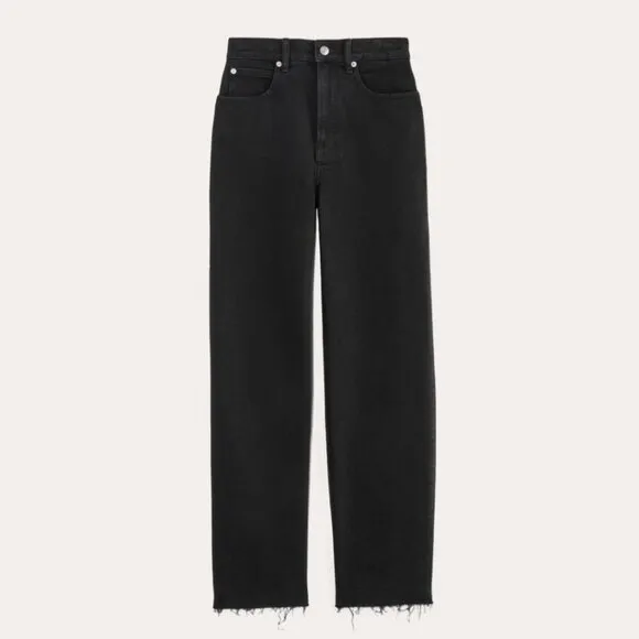 NWT Everlane The Way High Jean 28 Short Coal Black