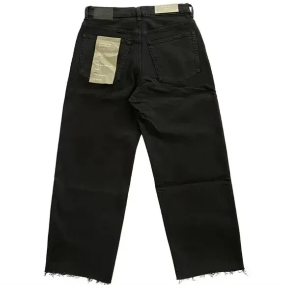 NWT Everlane The Way High Jean 28 Short Coal Black