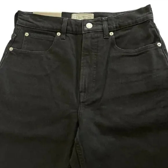 NWT Everlane The Way High Jean 28 Short Coal Black